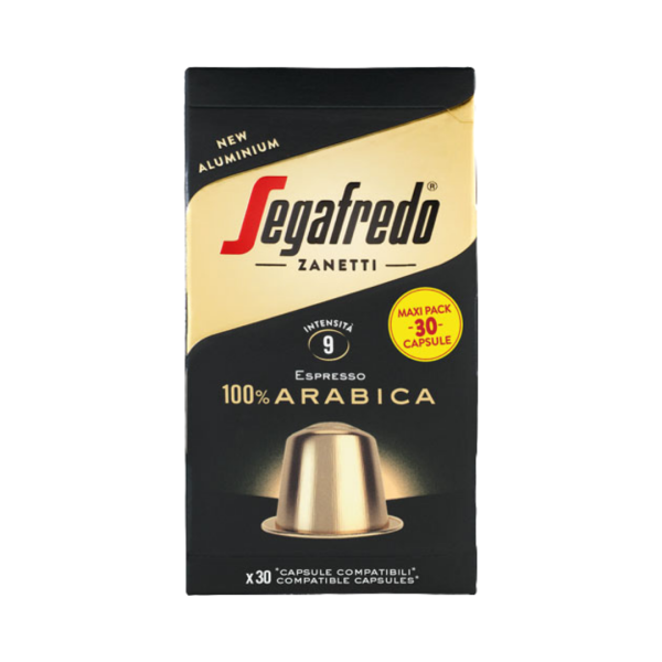 Segafredo Zanetti Espresso 100 % Arabica 9 XL, Nespresso-kompatibel, 30 Aluminium-Kaffeekapseln, 153g
